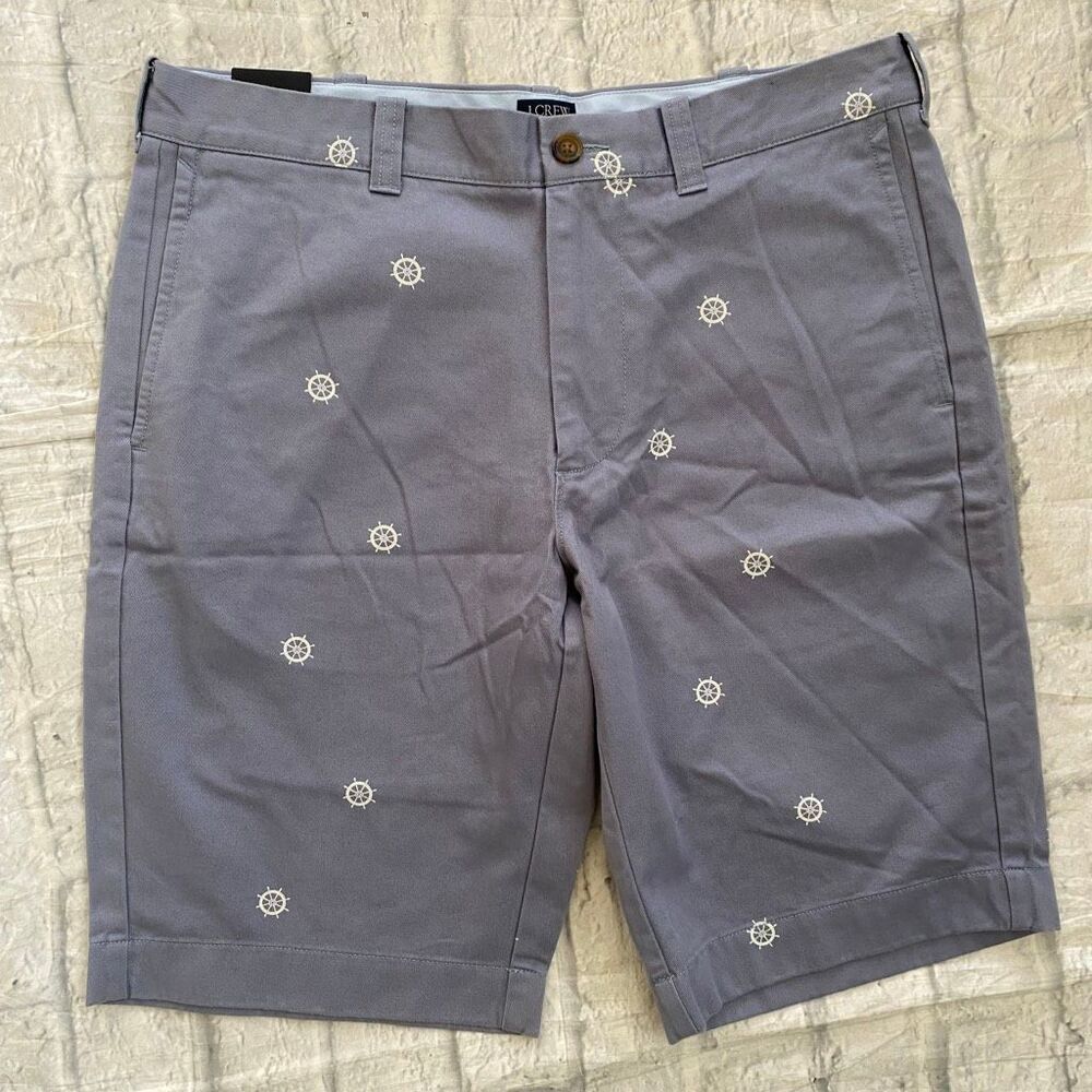 J-Crew rivington men nautical print preppy golf shorts coastalcore
